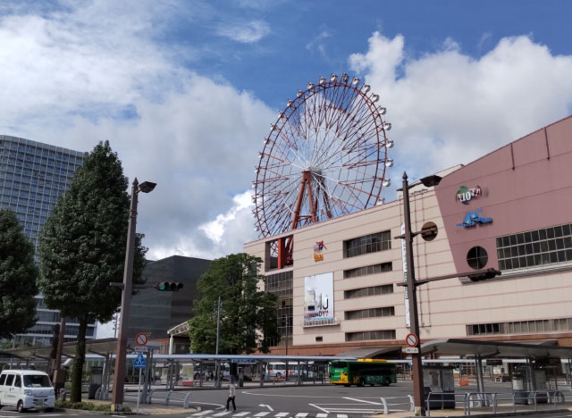 観覧車で市内を一望